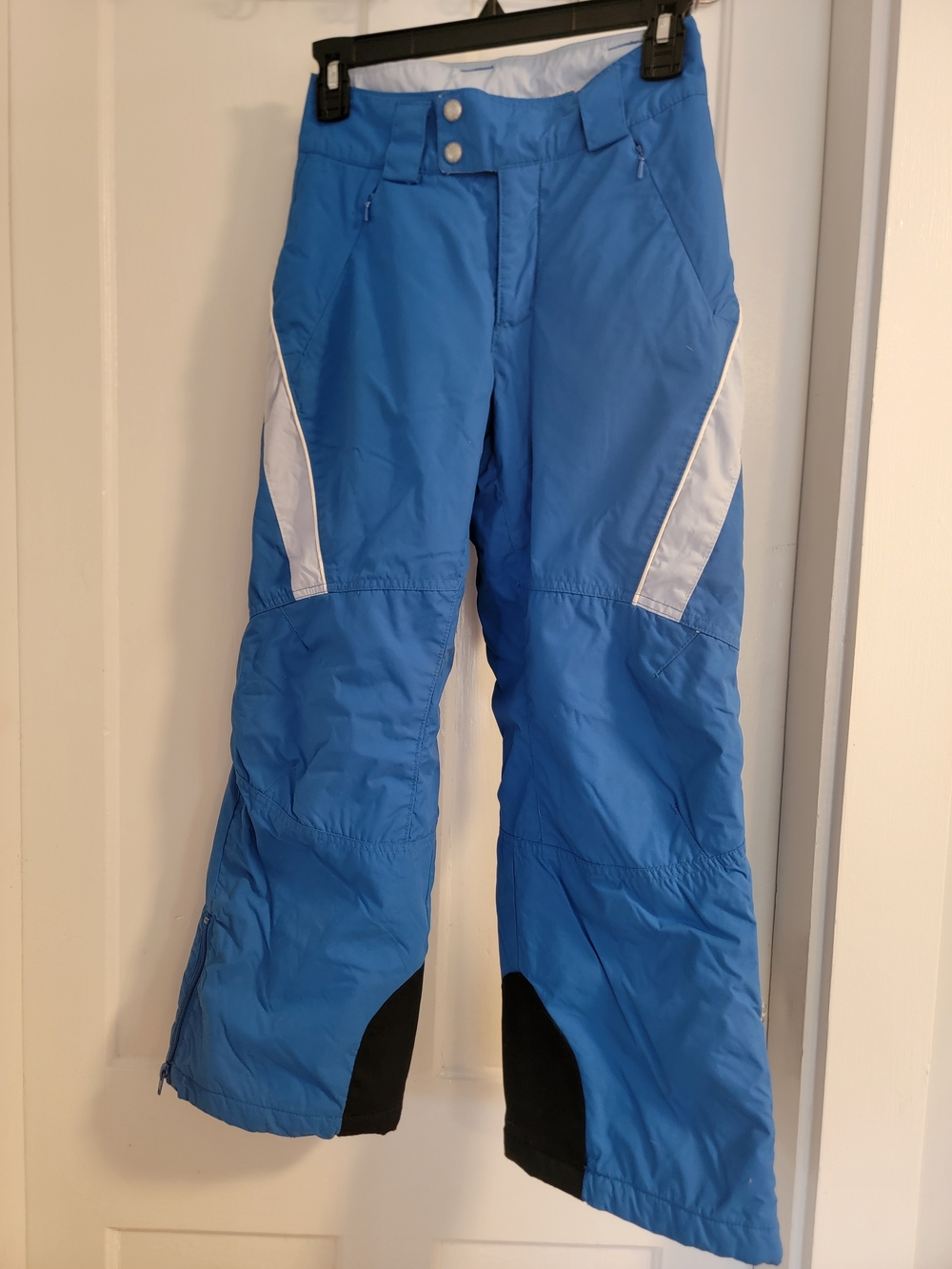 Columbia Blue Snow Pants with White Accents